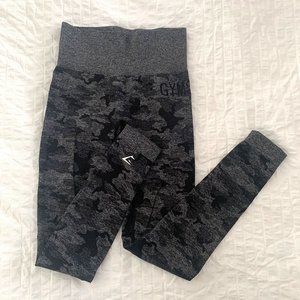 Gymshark Camo Seamless Leggings - Gray